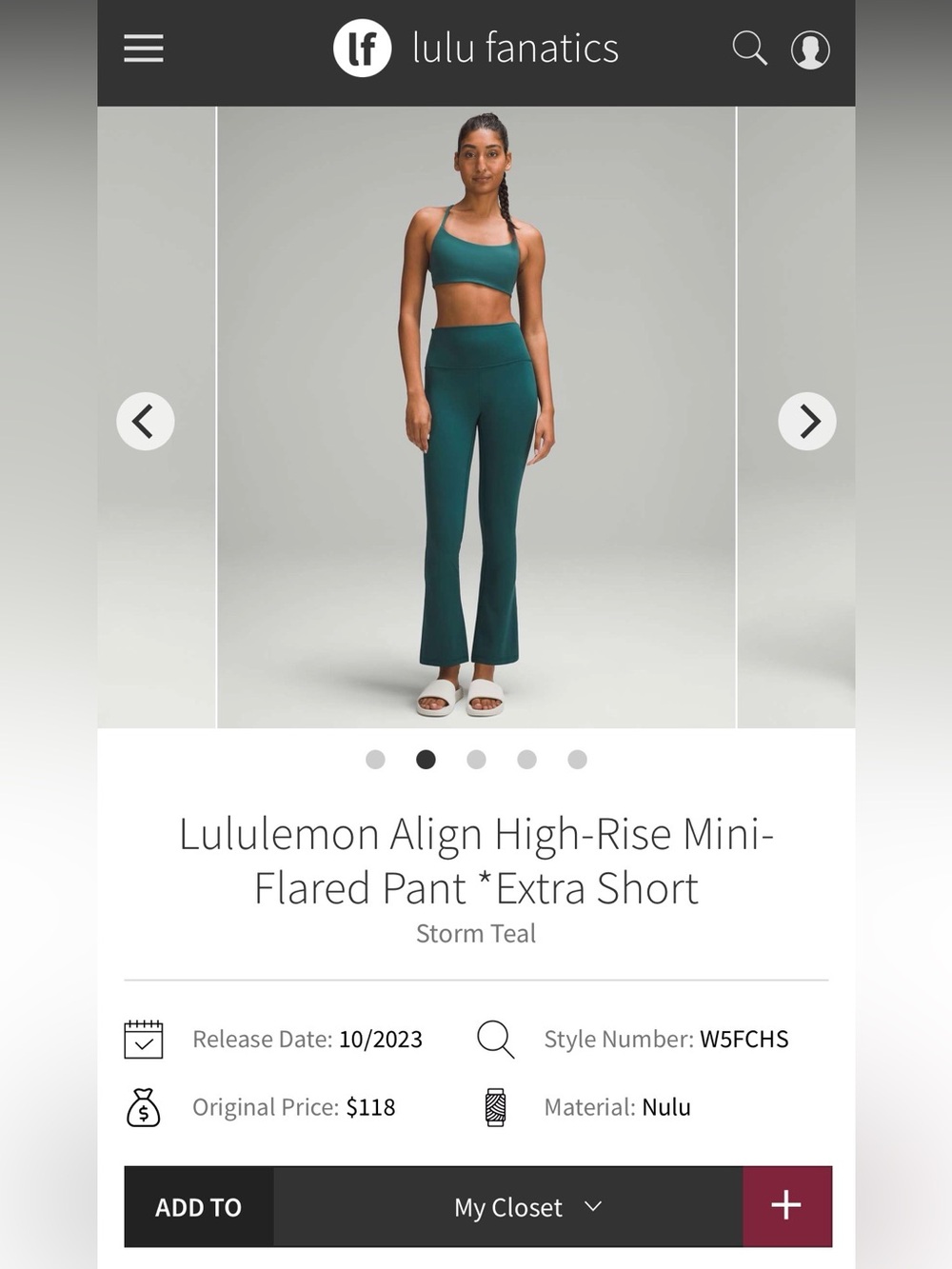 Lululemon Align High Rise Mini Flared Leggings